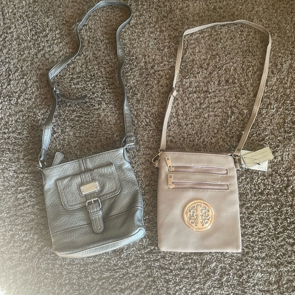 Two small adjustable shoulder strap ladies purses one NWTs